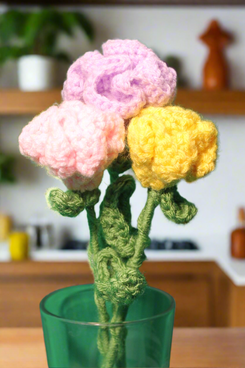 Carnation Flower Crochet