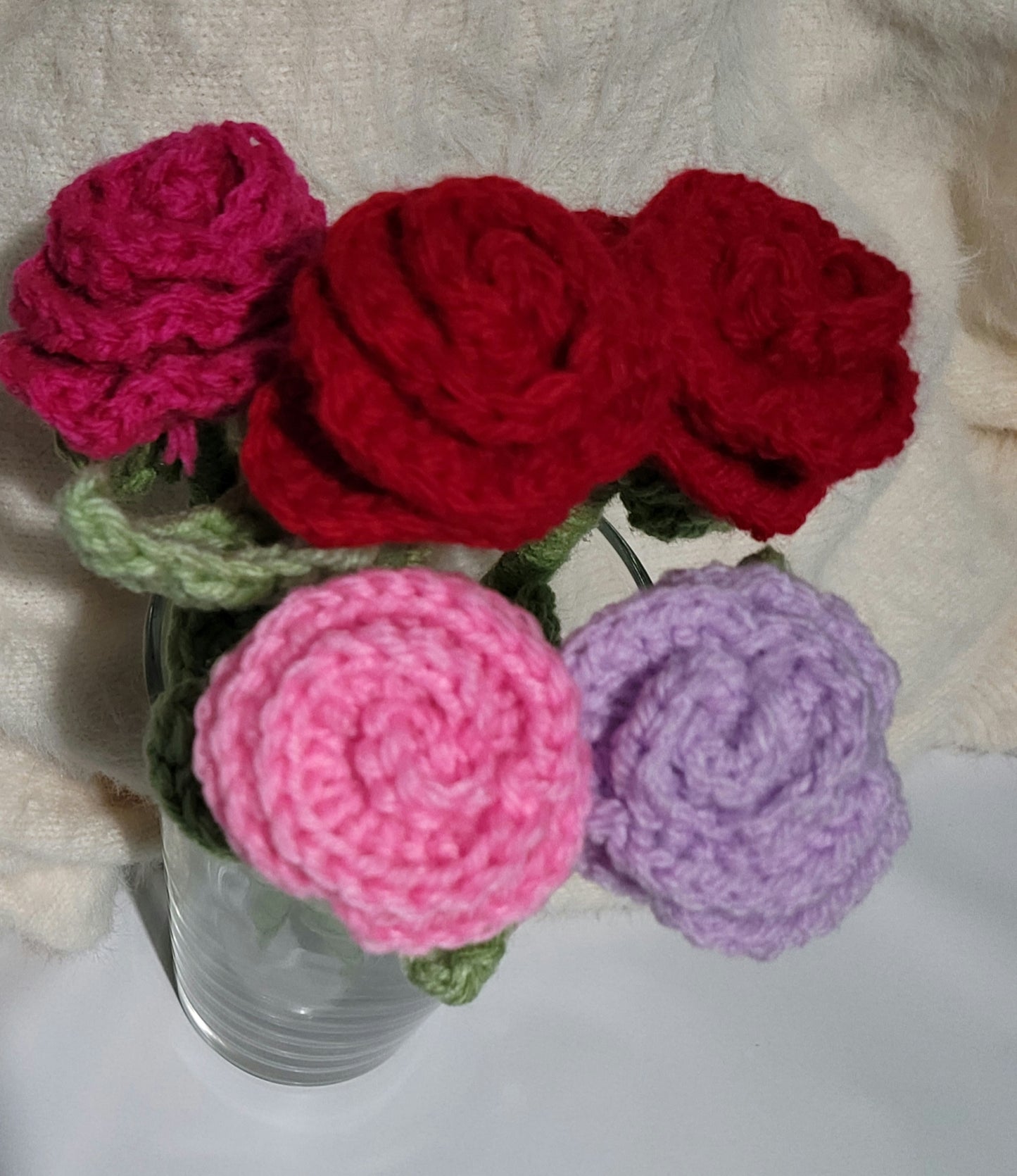 Rose with Stem Crochet