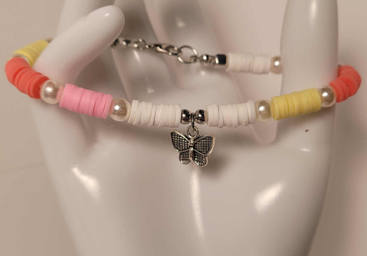 Pastel Butterfly Charm Bracelet