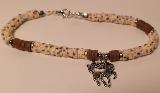 Silver Horse Charm Bracelet