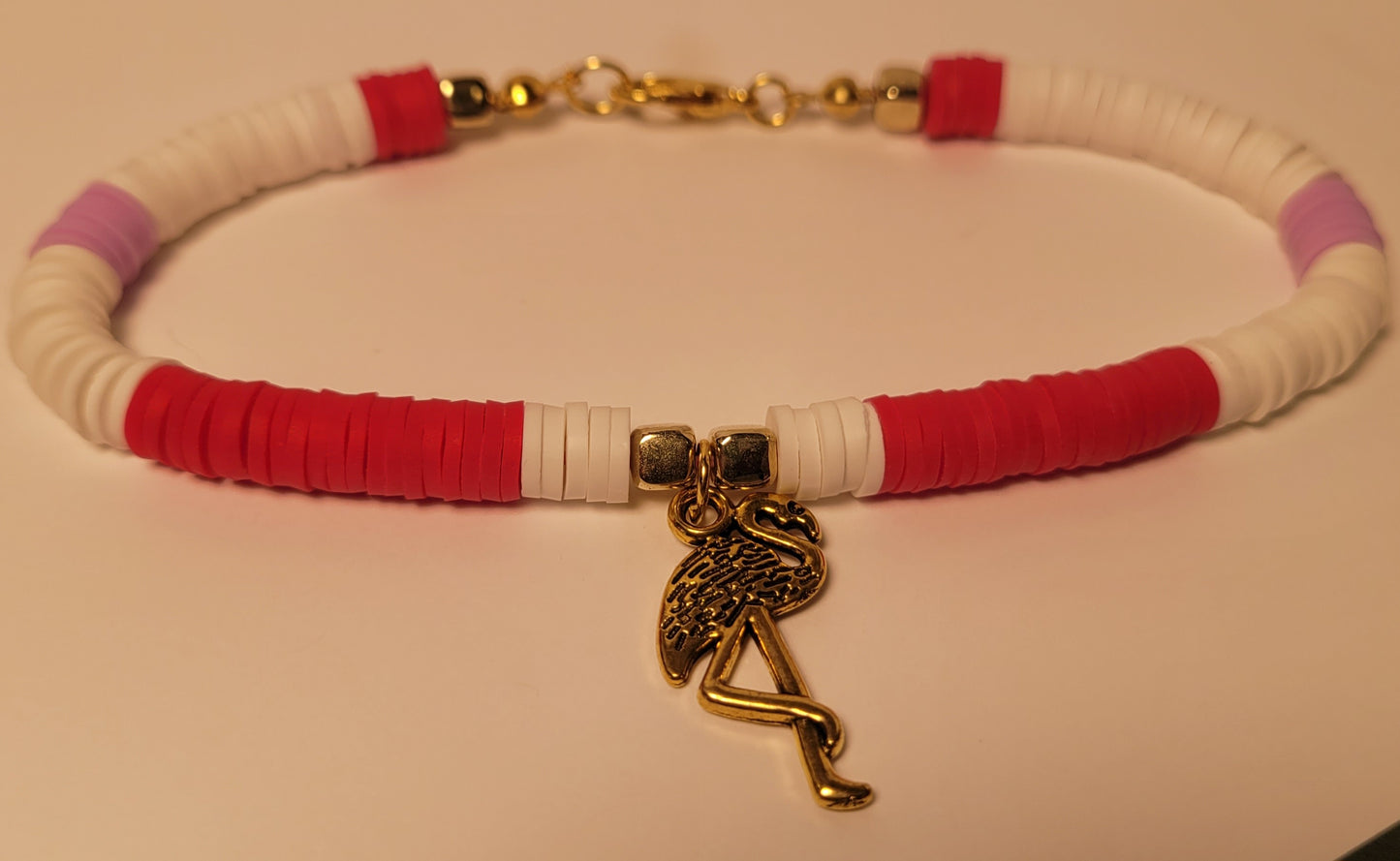 Pink Flamingo Charm Bracelet