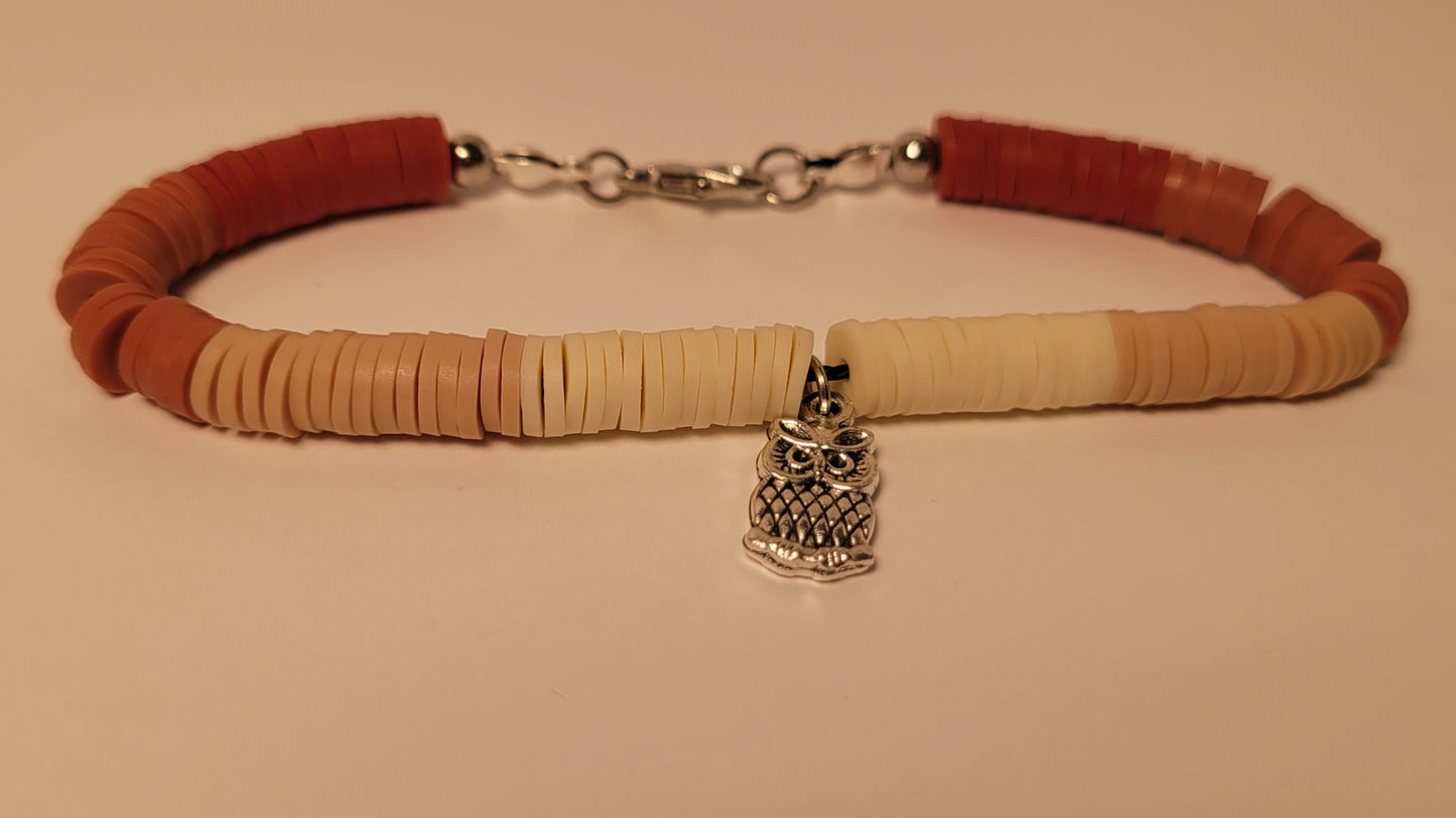 Red Owl Charm Bracelet