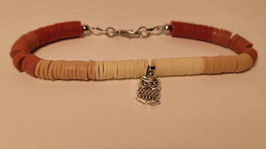 Red Owl Charm Bracelet