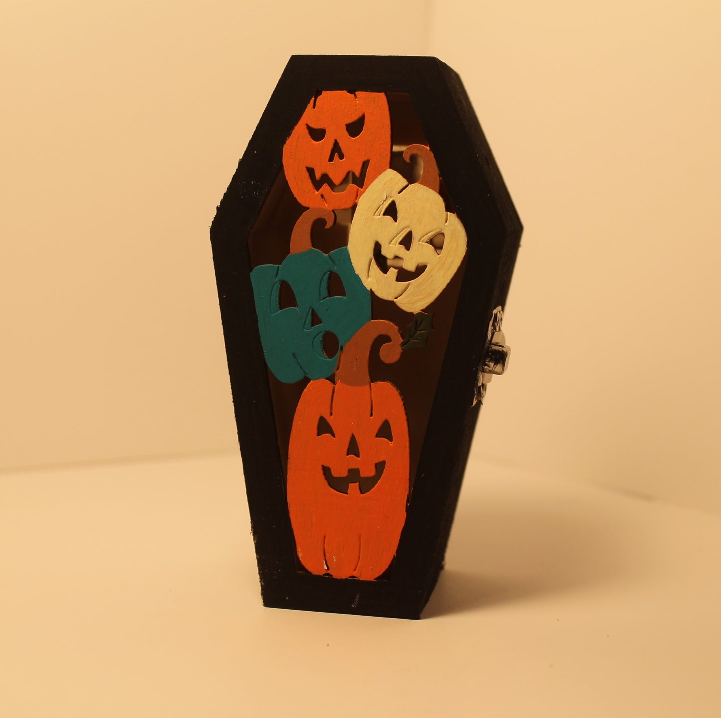 Jack-o-Lantern Coffin Light-up Décor