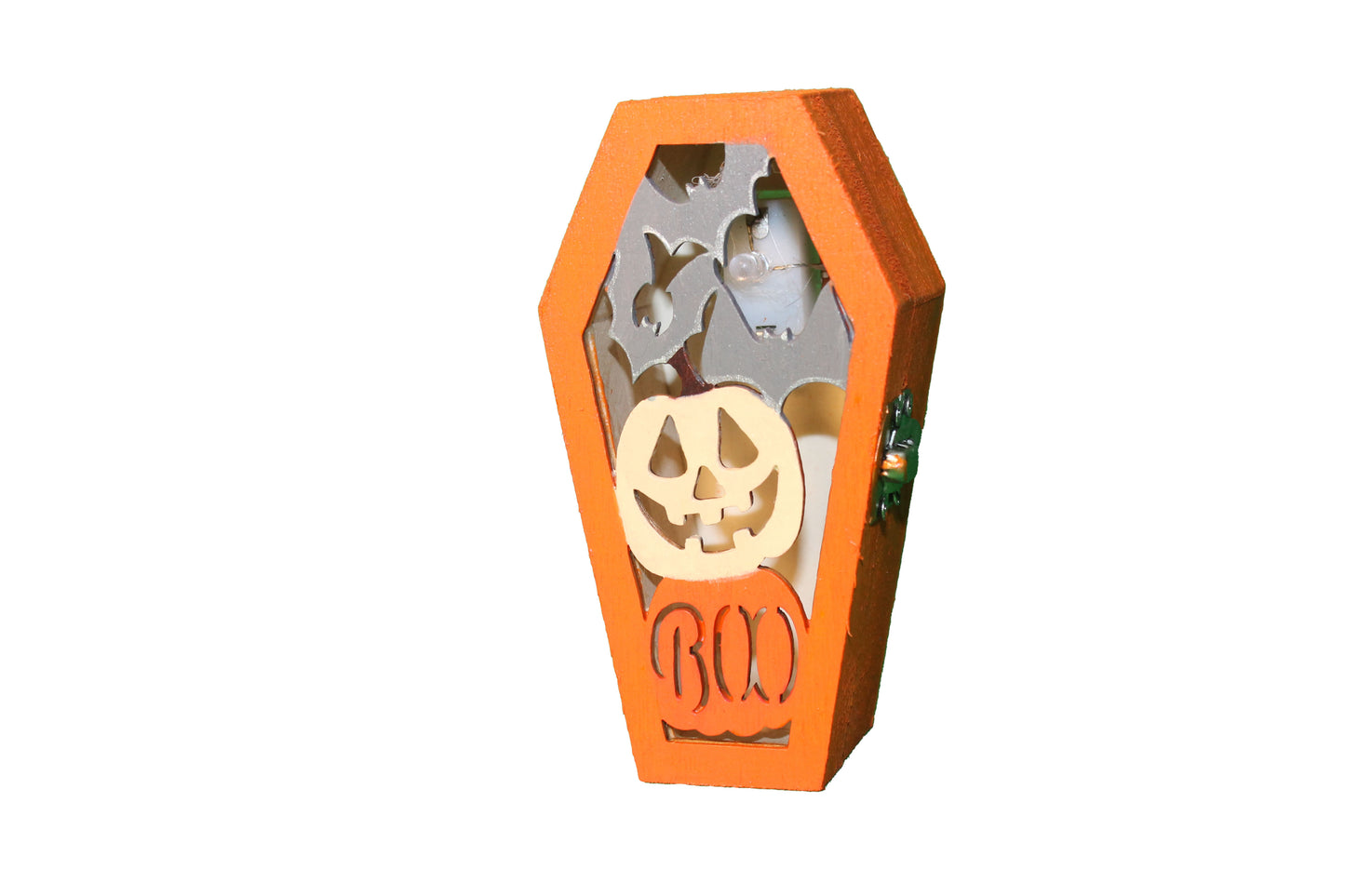 Jack-o-Lantern Coffin Light-up Décor