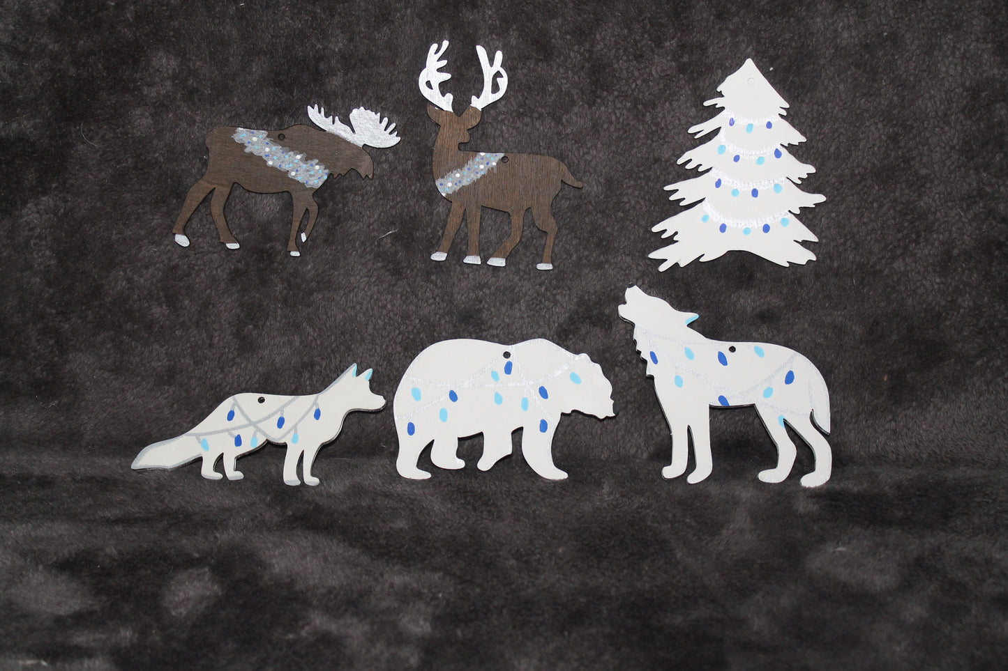 Winter Animal Ornament Sets