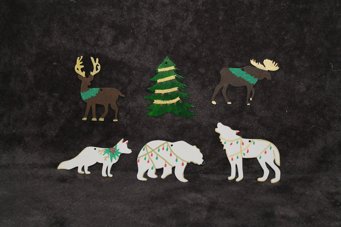 Winter Animal Ornament Sets